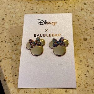 Disney X Baublebar Minnie bow head earrings